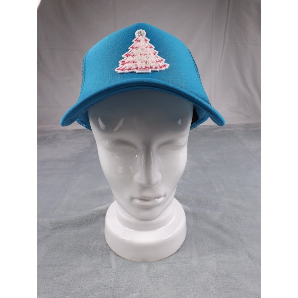 Otto Christmas Cap/Hat  Women's Snapback One Size Blue Holiday NWT